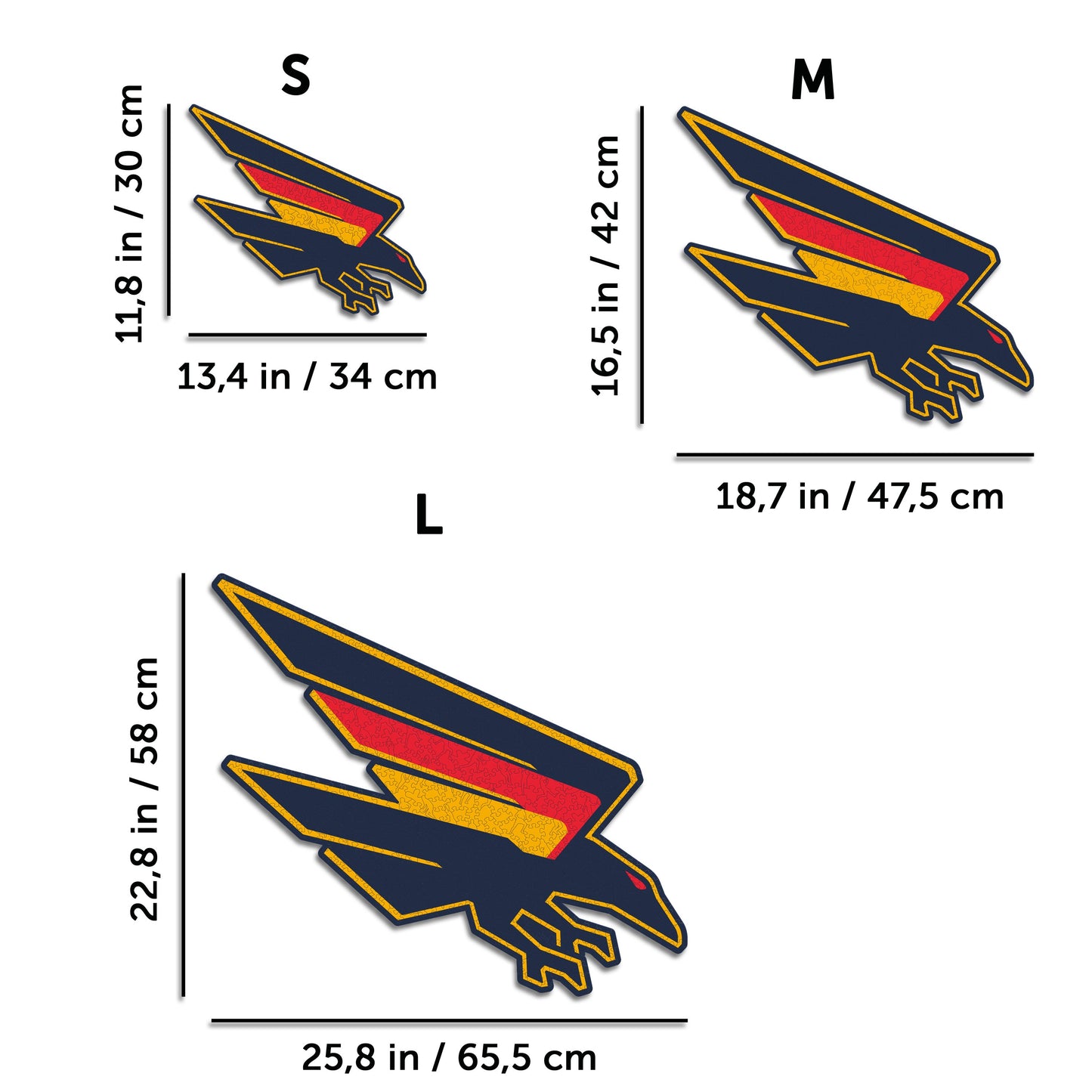 Adelaide FC Logo - Wooden Puzzle