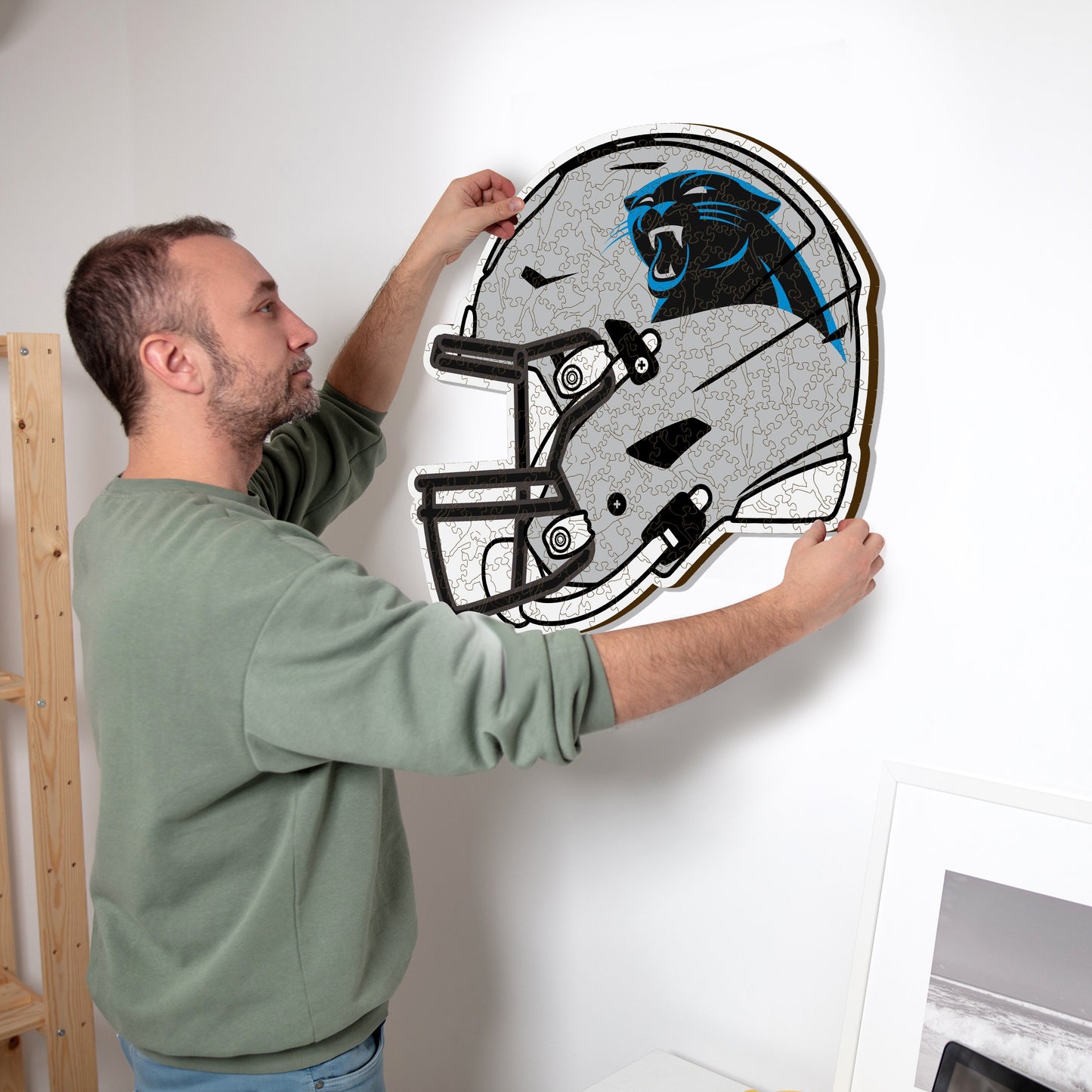 Carolina Panthers™ Helmet - Wooden Puzzle