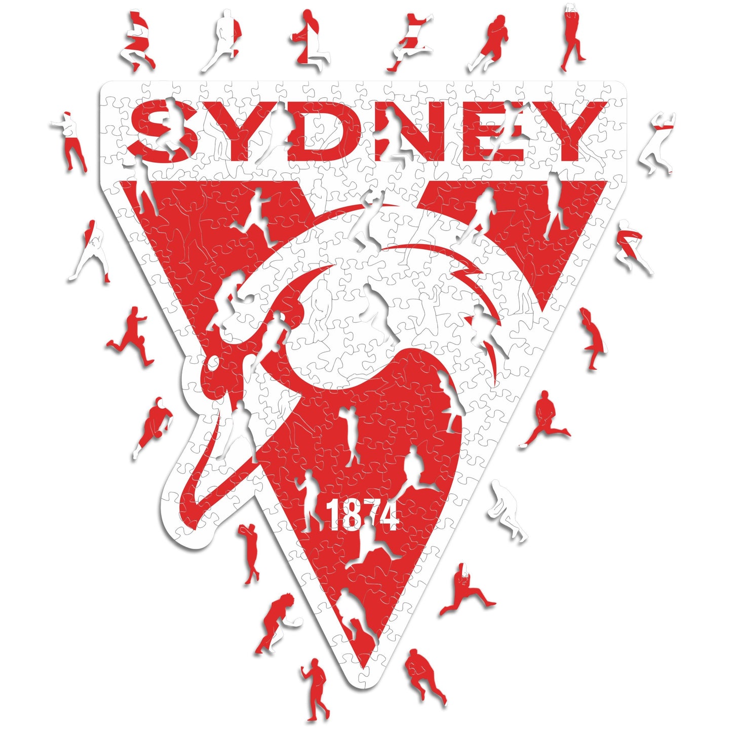 Sydney Swans Logo - Wooden Puzzle