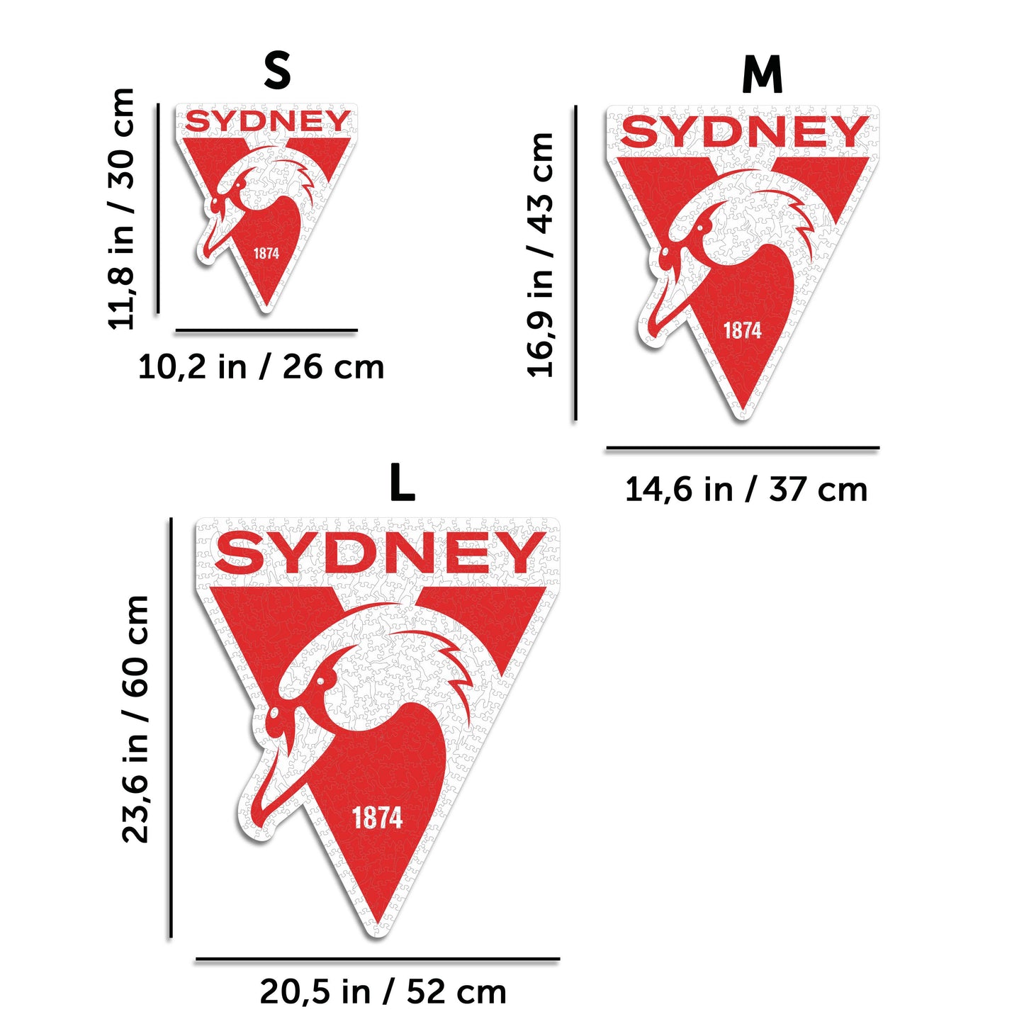 Sydney Swans Logo - Wooden Puzzle
