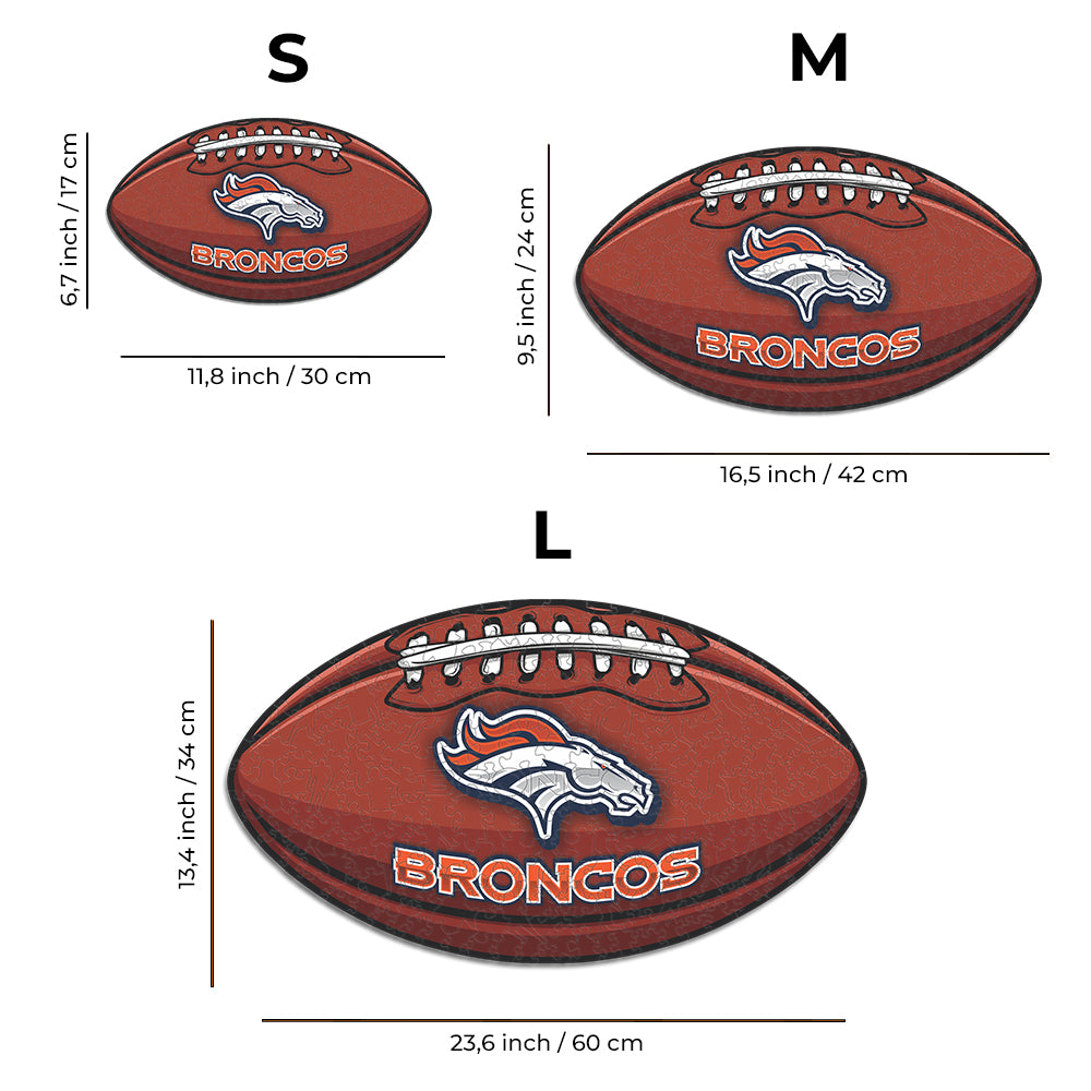 Denver Broncos - Wooden Puzzle
