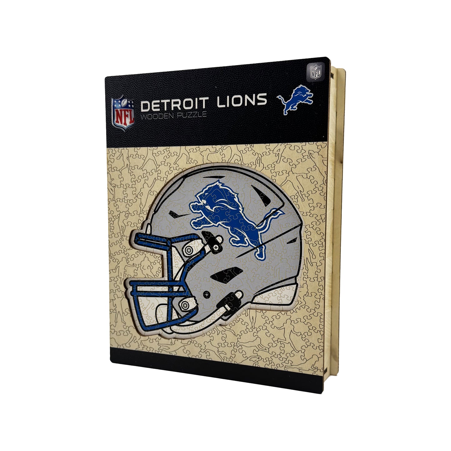Detroit Lions™ Helmet - Wooden Puzzle