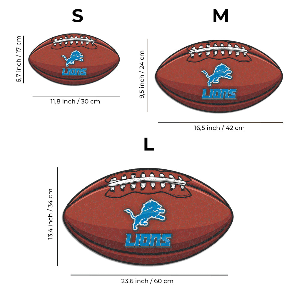 Detroit Lions™ - Wooden Puzzle