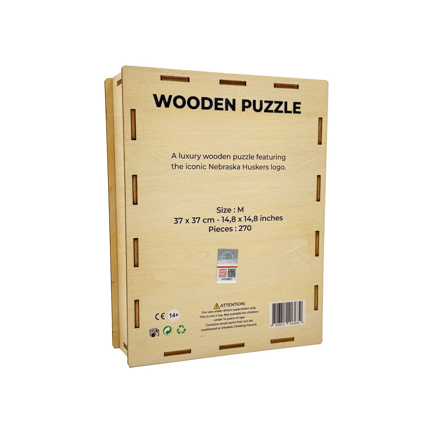 University of Nebraska - Wooden Puzzle