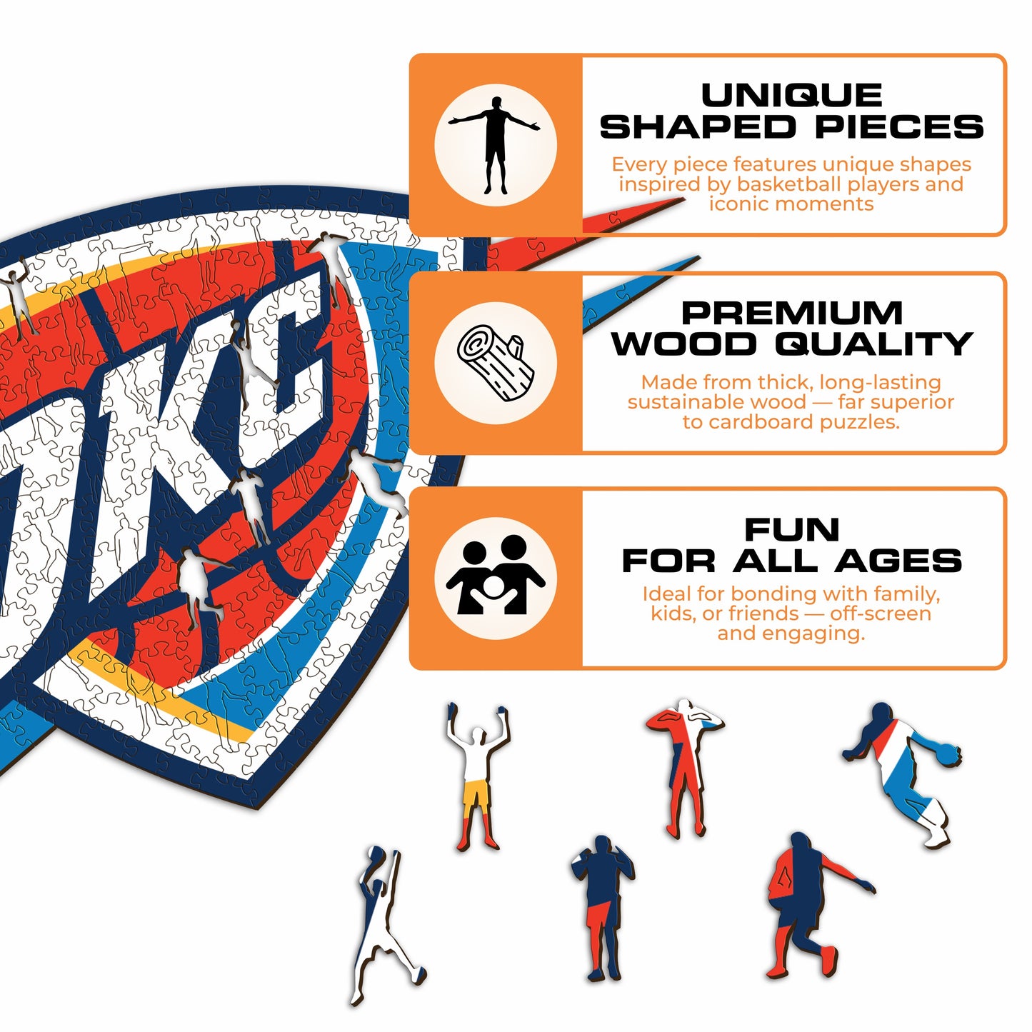 Oklahoma City Thunder™ - Wooden Puzzle