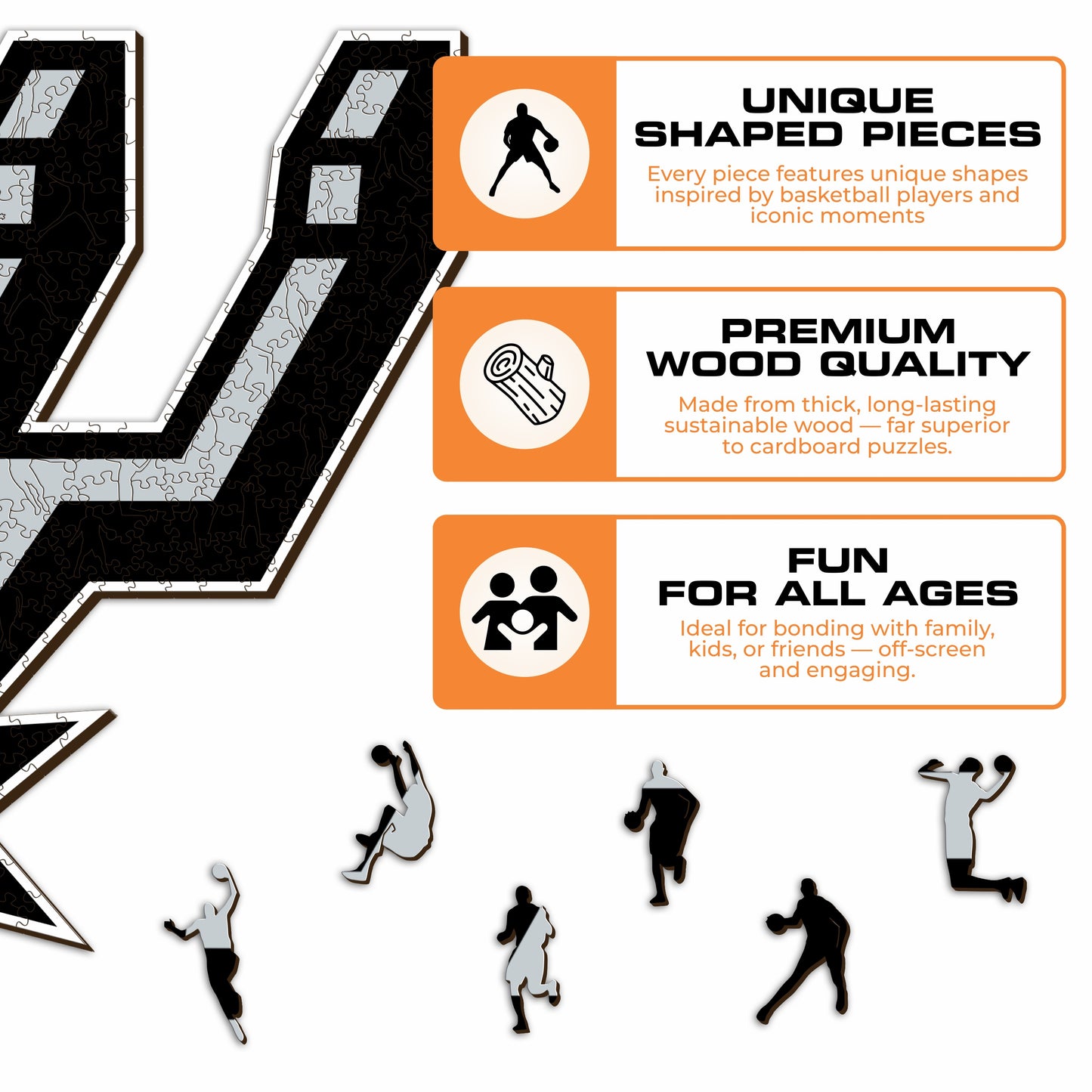 San Antonio Spurs™ - Wooden Puzzle