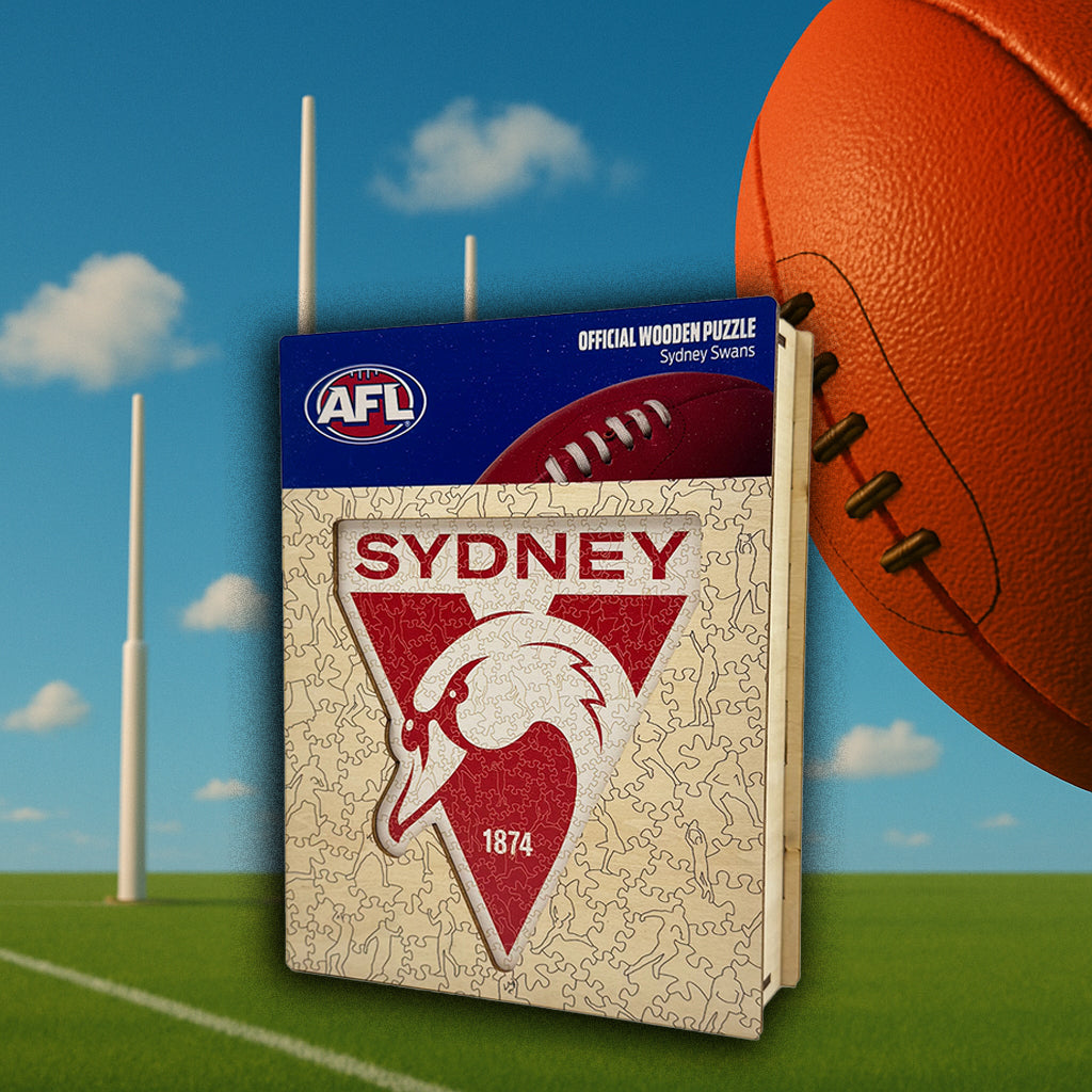 Sydney Swans Logo - Wooden Puzzle