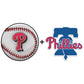 2 PACK Philadelphia Phillies™ Baseball + Primary Logo