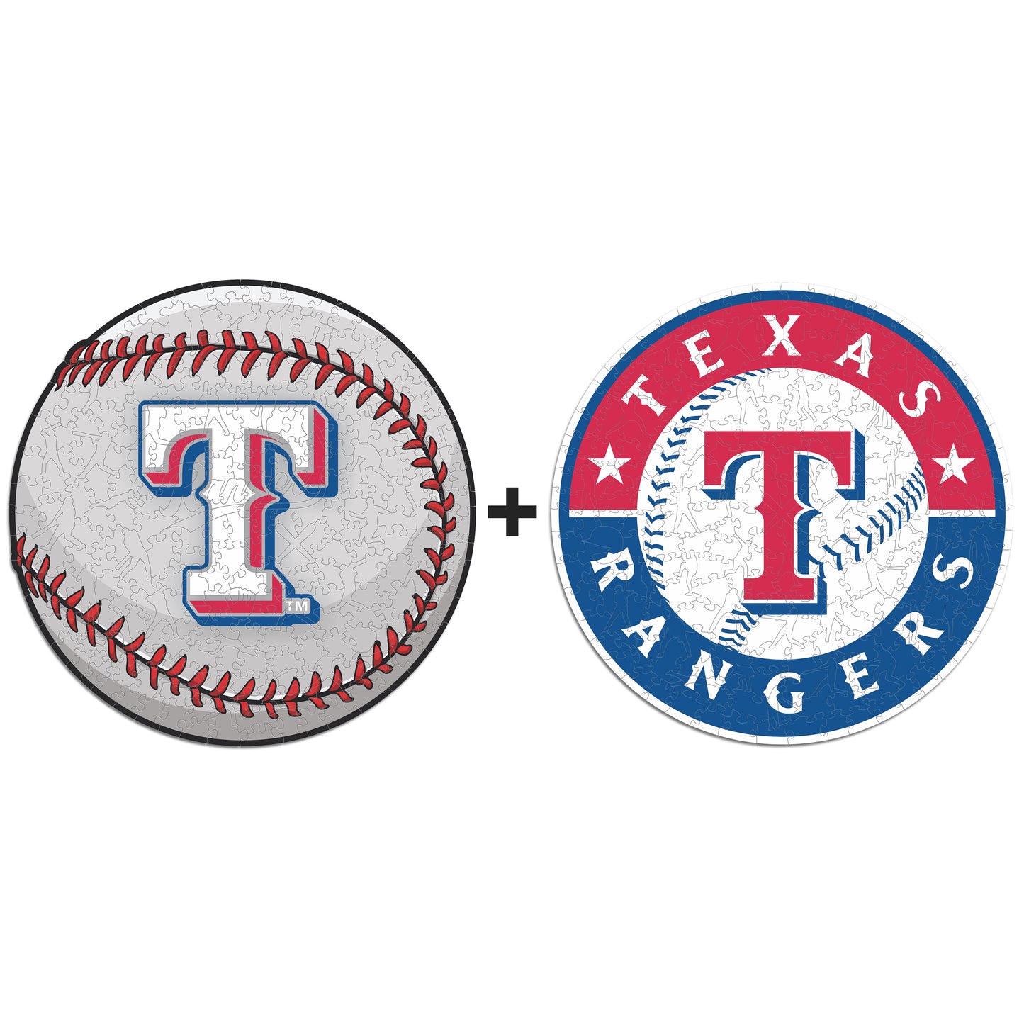 2 PACK Texas Rangers™ Ball + Primary Logo