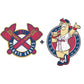 2 PACK Atlanta Braves™ Double Tomahawk Logo + Mascot