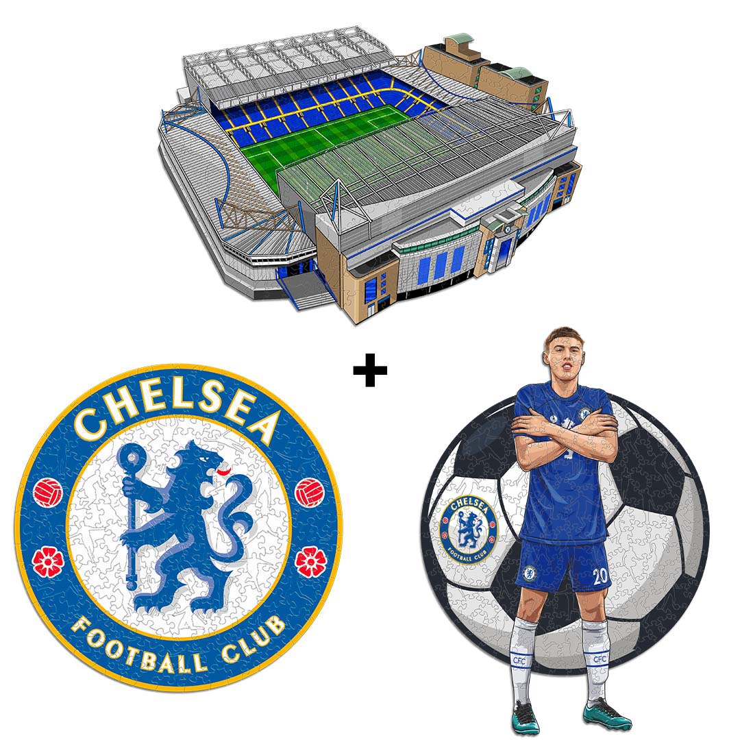 3 PACK Chelsea FC® Logo + Stamford Bridge + Cole Palmer