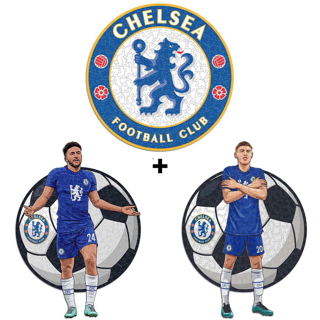 3 PACK Chelsea FC® Logo + Cole Palmer + Reece James