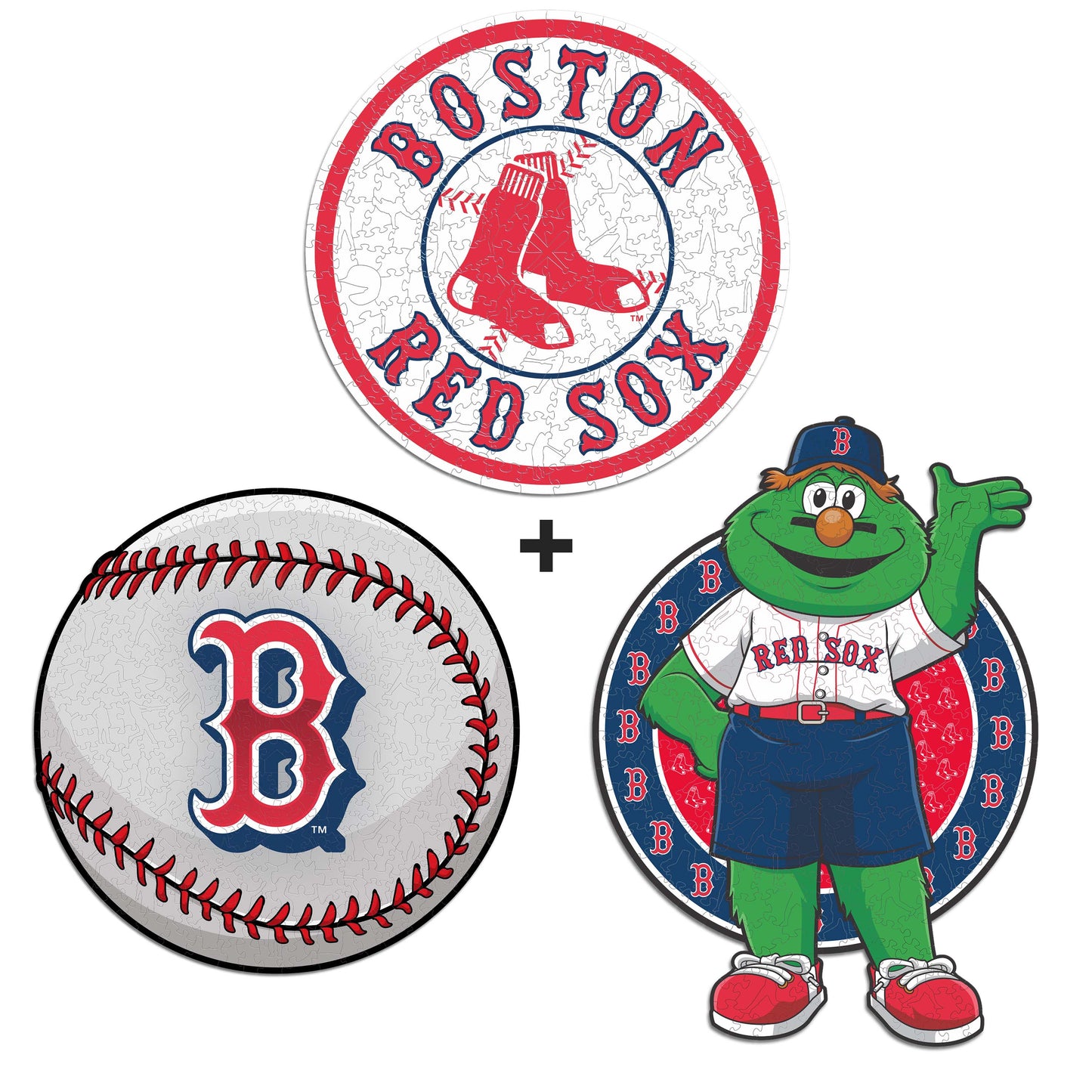 3 PACK Boston Red Sox™ Baseball + Secondary Logo + Mascot