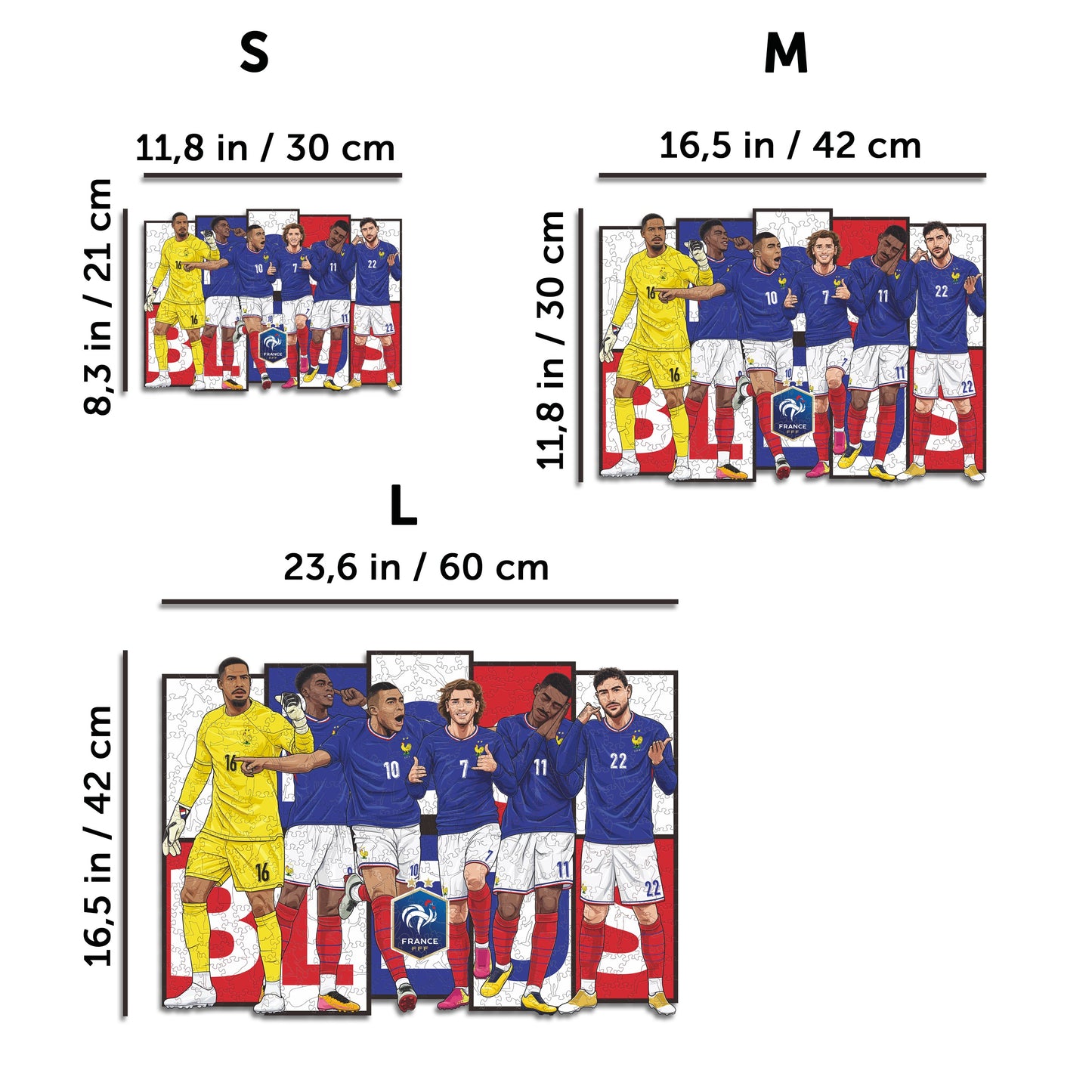 France® 6 Players - Wooden Puzzle