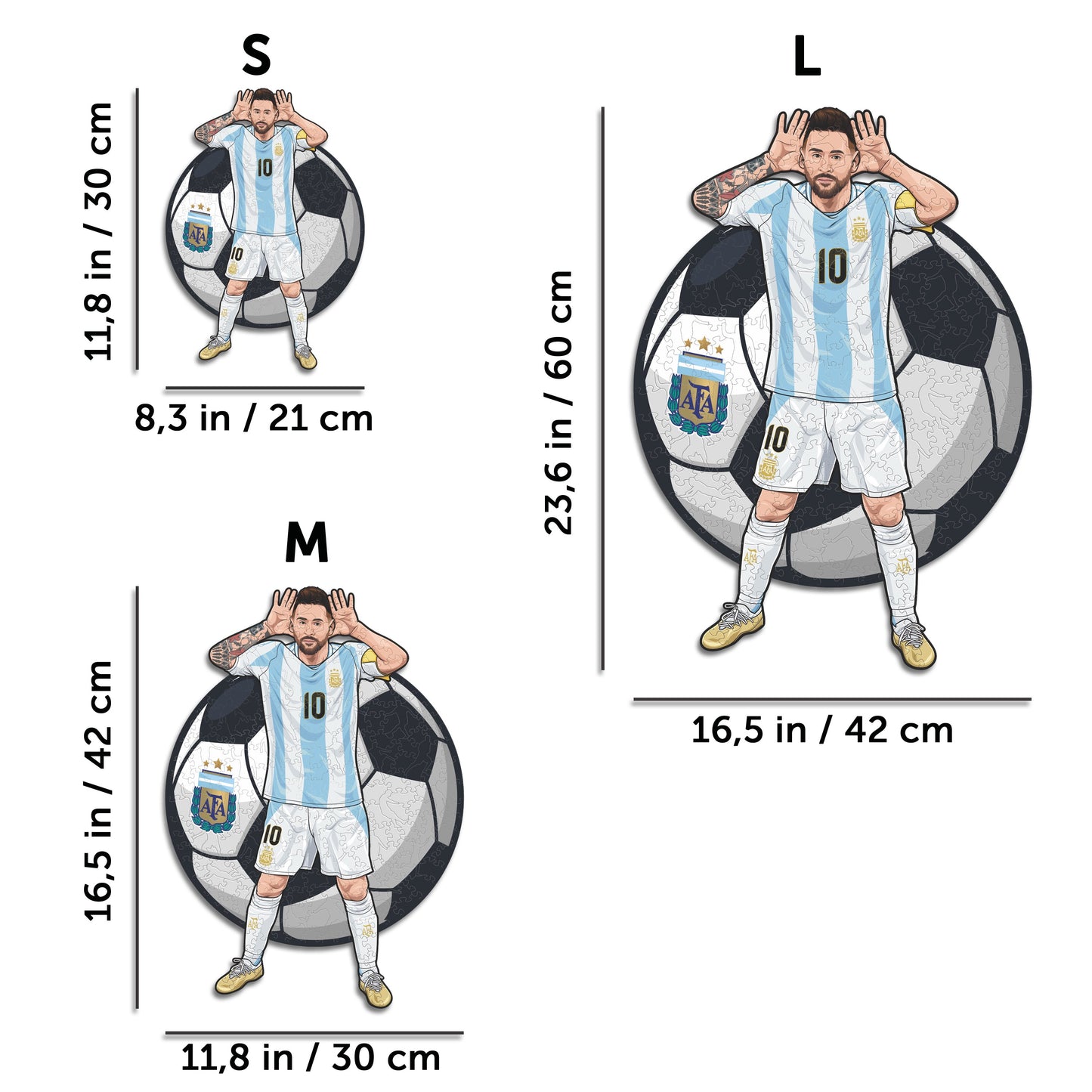 Lionel Messi - Wooden Puzzle