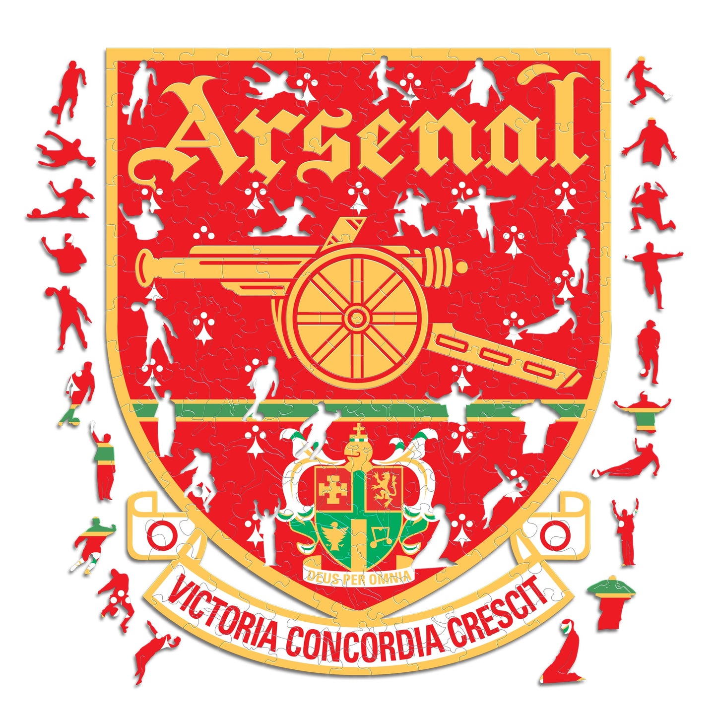 3 PACK Arsenal FC® Logo + Retro Logo + Emirates Stadium