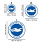 Brighton & Hove Albion FC® Logo - Wooden Puzzle