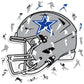 Dallas Cowboys™ Helmet - Wooden Puzzle