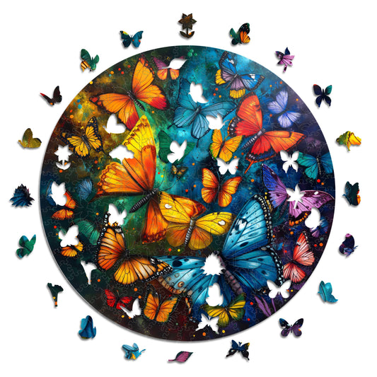 Magic Butterflies - Wooden Puzzle