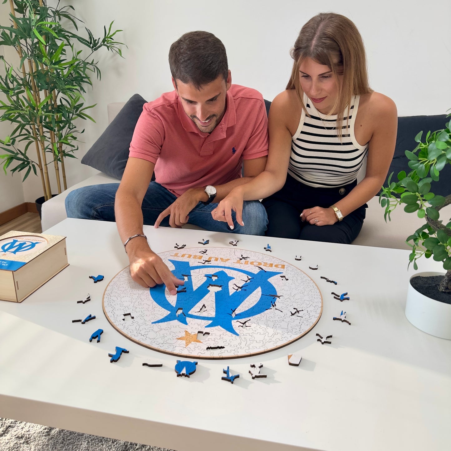 Olympique de Marseille® Logo - Wooden Puzzle