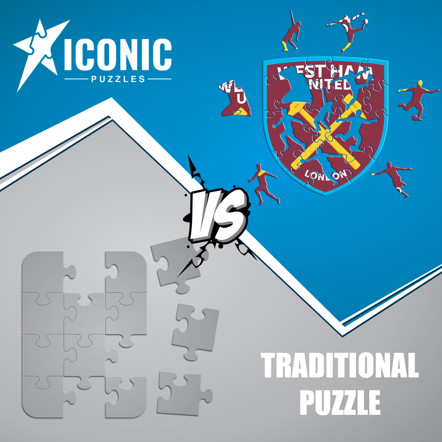 West Ham United FC® Logo - Wooden Puzzle