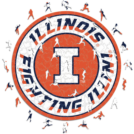 University of Illinois - Wooden Puzzle