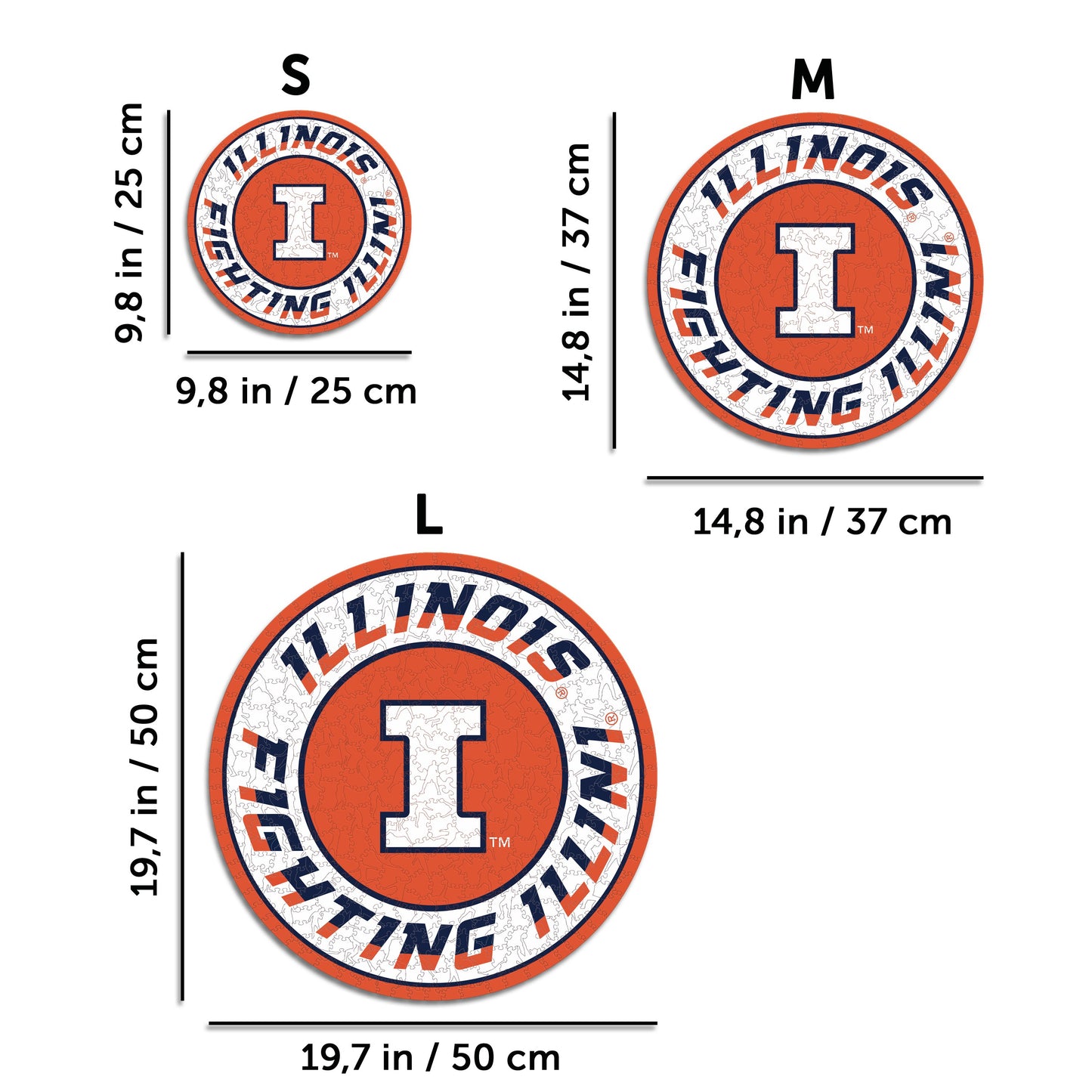 University of Illinois - Wooden Puzzle