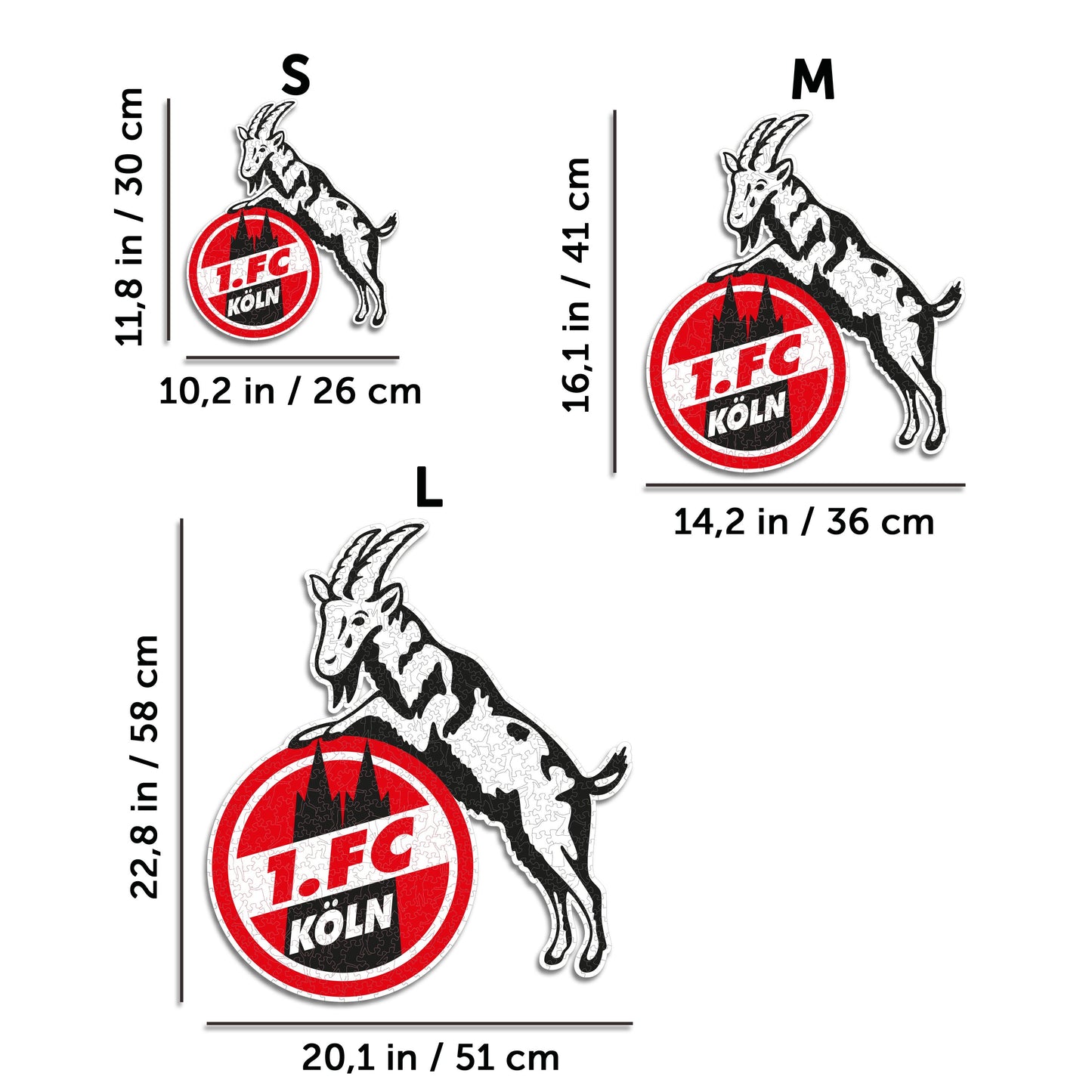 FC Köln® Logo - Wooden Puzzle