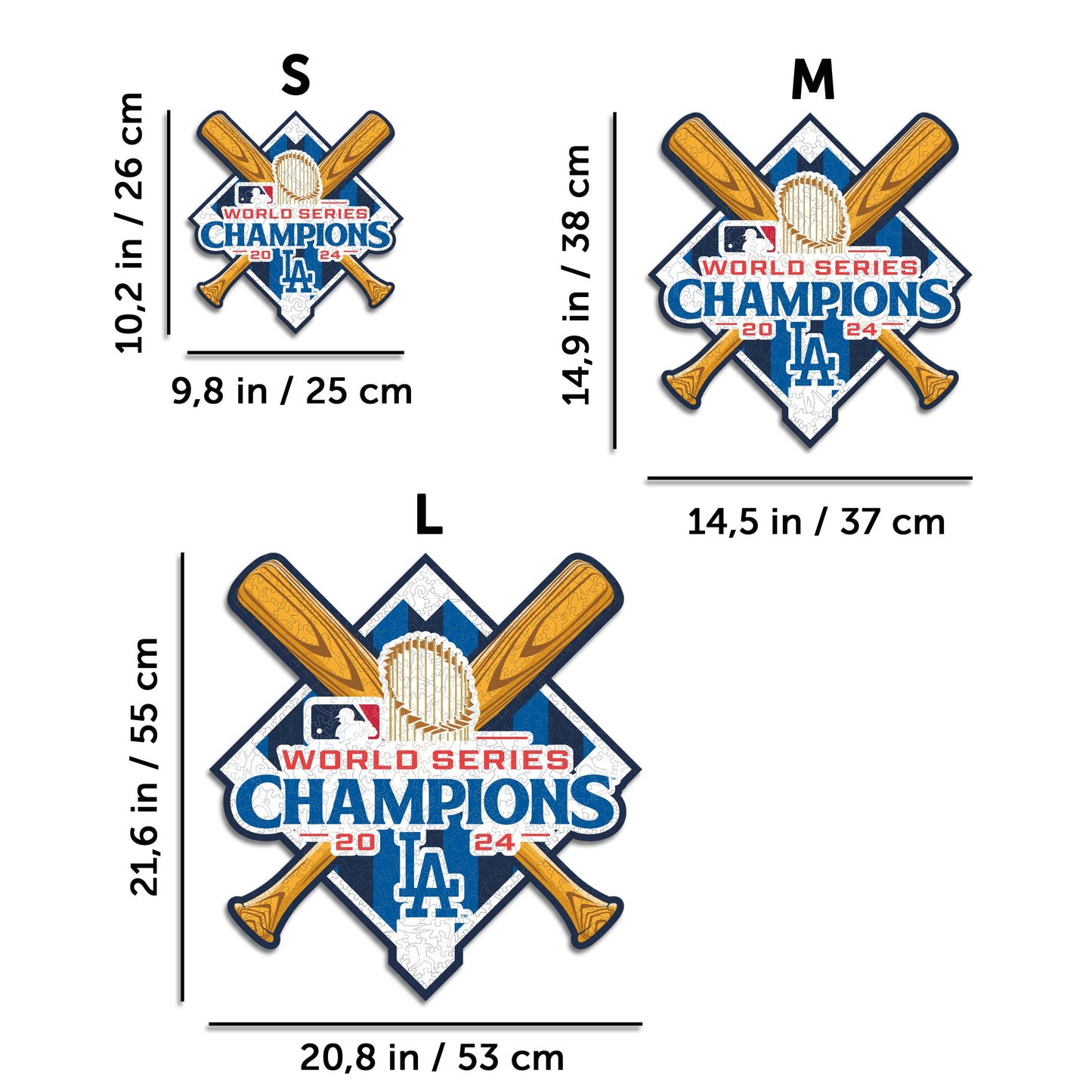 Los Angeles Dodgers™ 2024 World Series - Wooden Puzzle