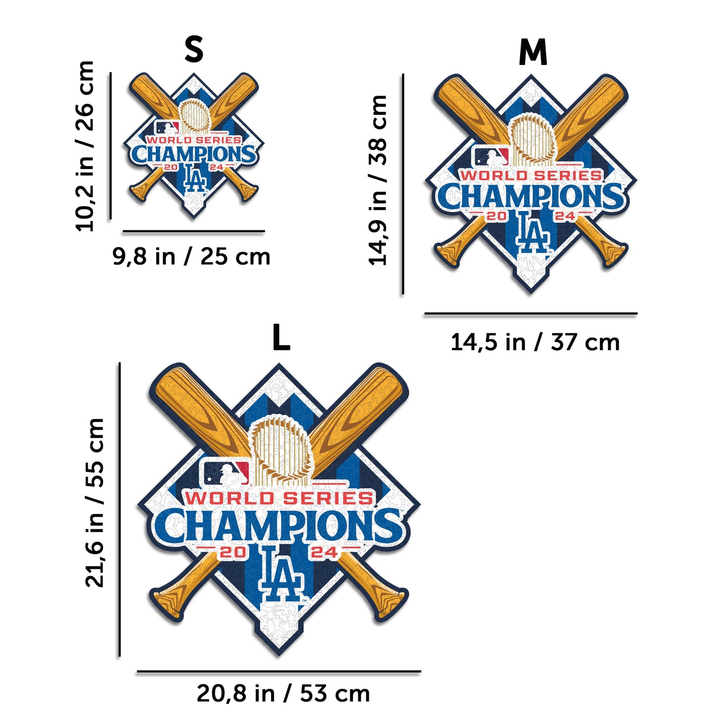 2 PACK Los Angeles Dodgers™ Baseball + 2024 World Series