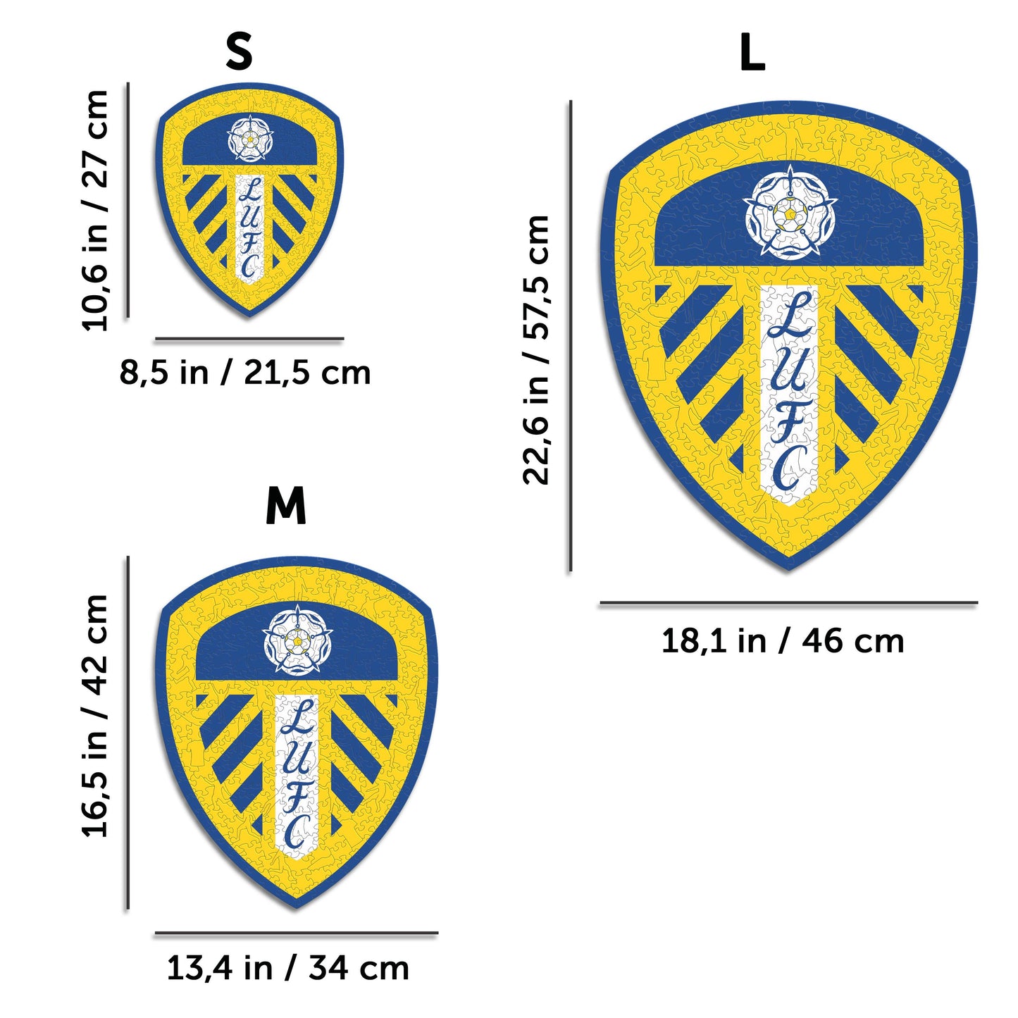 Leeds United FC® Logo - Wooden Puzzle