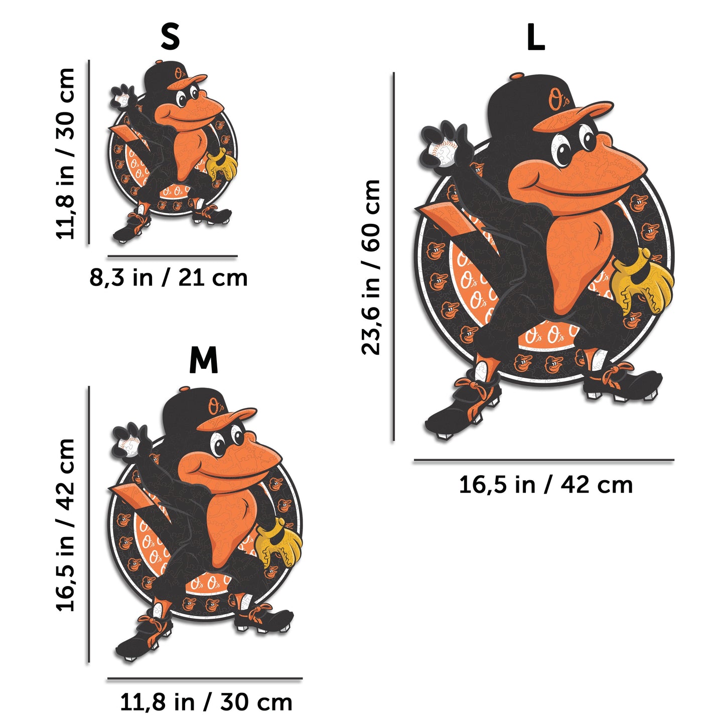 Baltimore Orioles™ Mascot - Wooden Puzzle