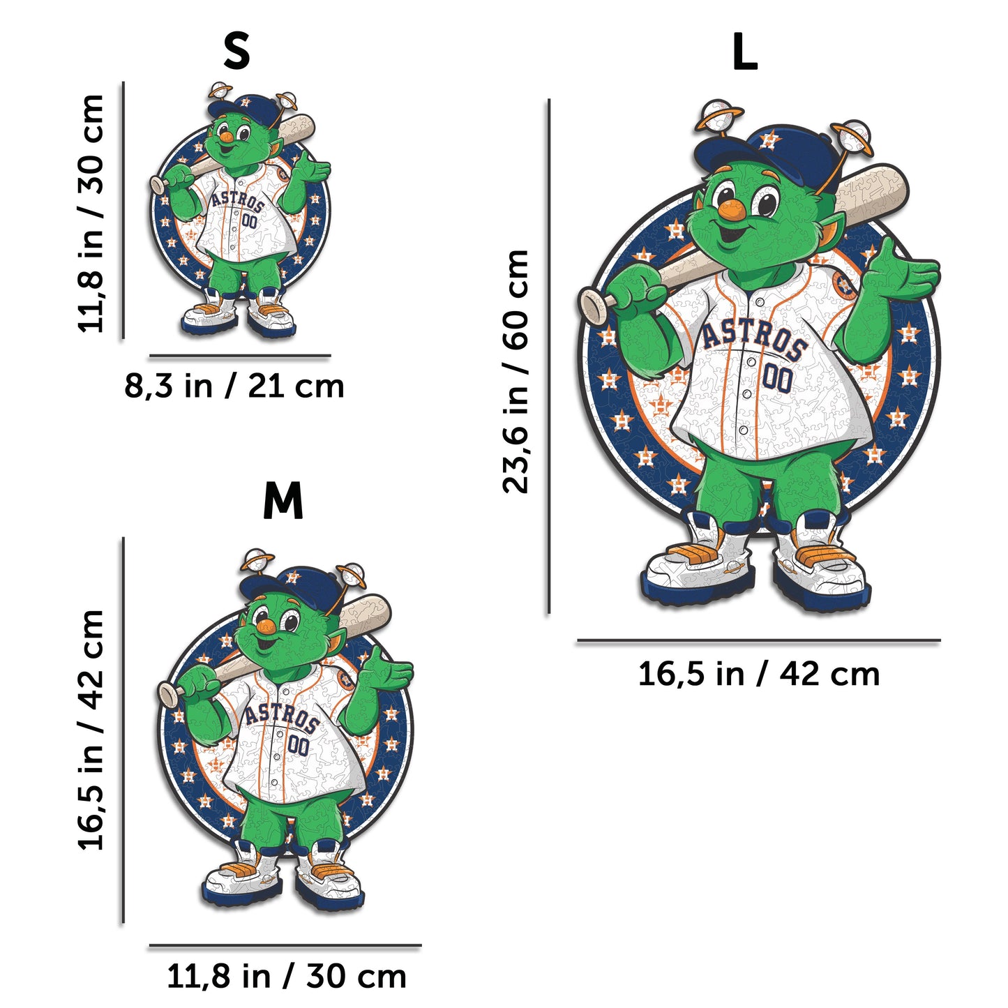 Houston Astros™ Mascot - Wooden Puzzle