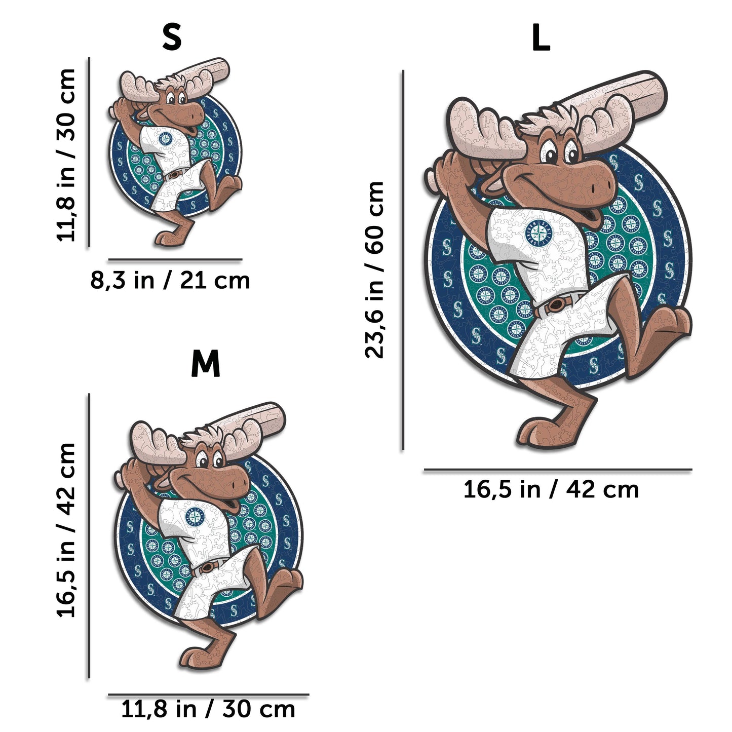 Seattle Mariners™ Mascot - Wooden Puzzle