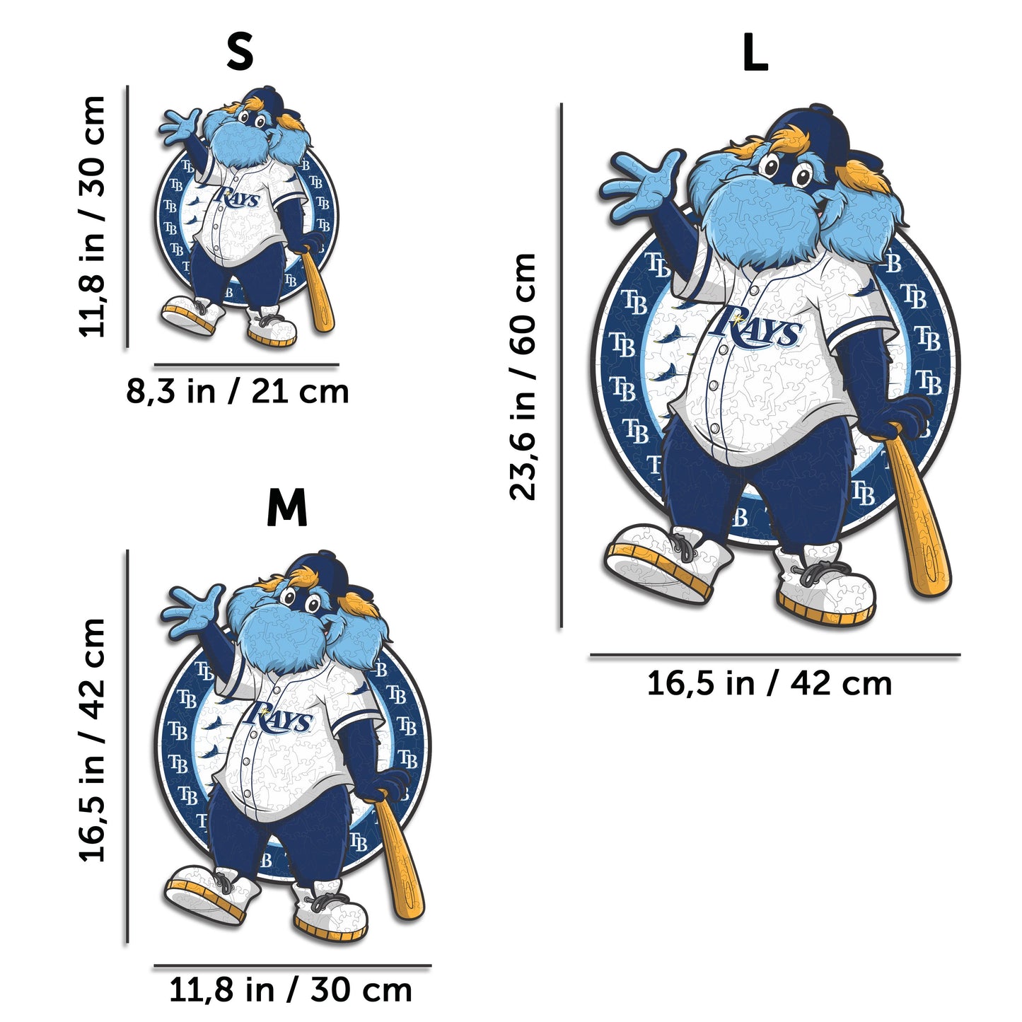 Tampa Bay Rays™ Mascot - Wooden Puzzle