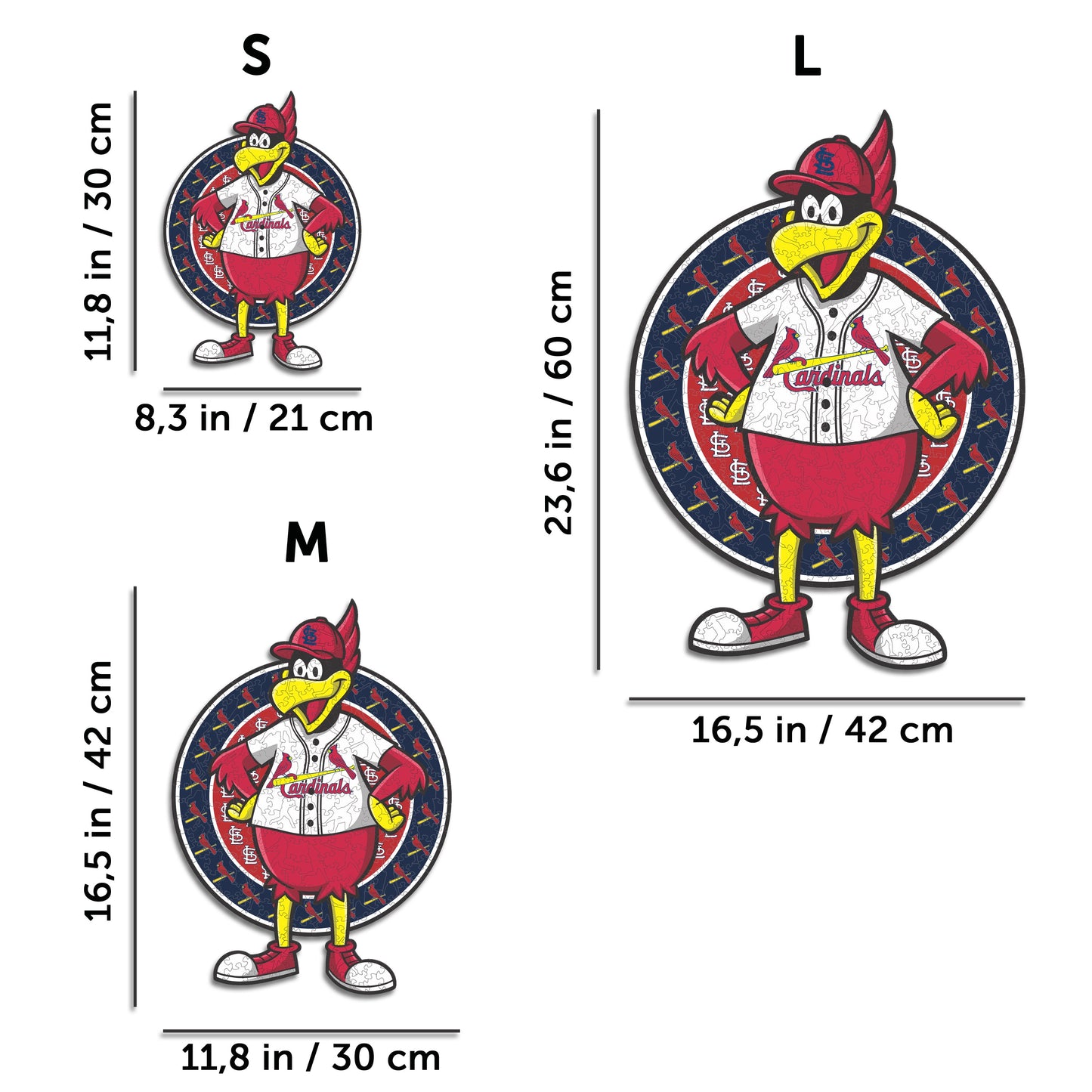 St. Louis Cardinals™ Mascot - Wooden Puzzle