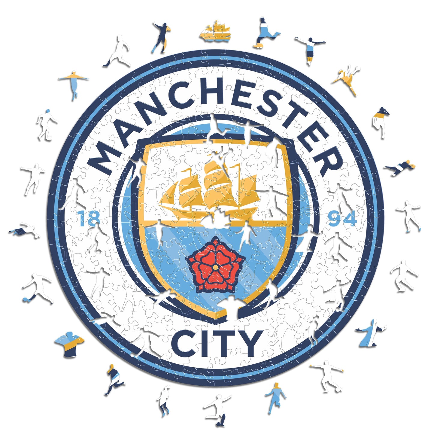 2 PACK Manchester City FC® Logo + Etihad Stadium