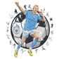 2 PACK Manchester City FC® Retro Logo + Haaland