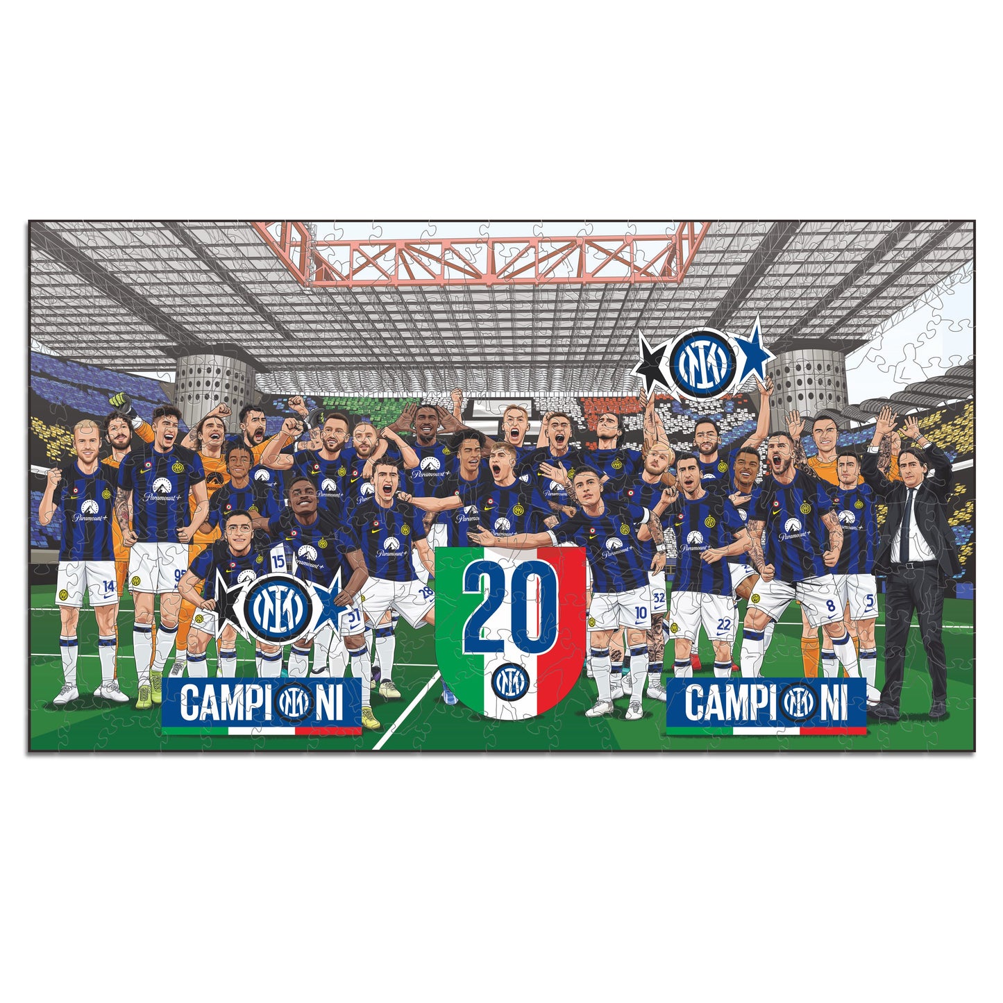 FC Inter® 20th Scudetto - Wooden Puzzle