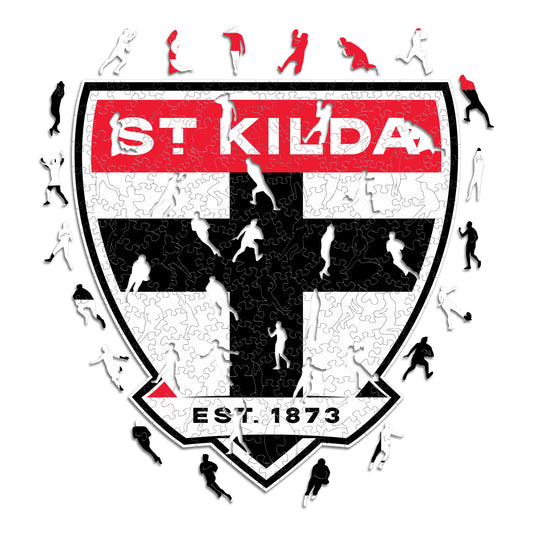 St Kilda FC Logo - Wooden Puzzle