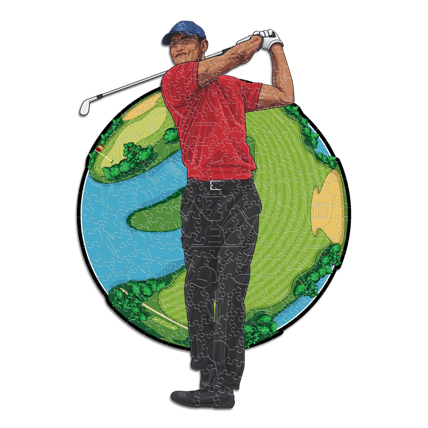 Tiger Woods - Wooden Puzzle