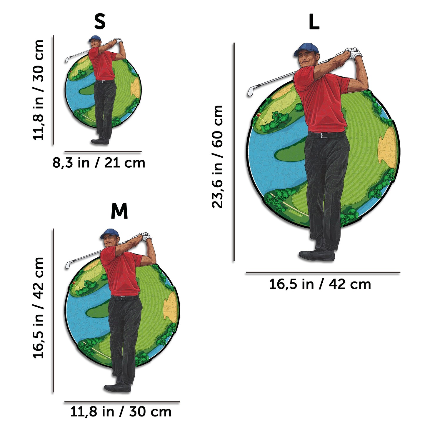 Tiger Woods - Wooden Puzzle