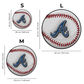 2 PACK Atlanta Braves™ Ball + Double Tomahawk Logo