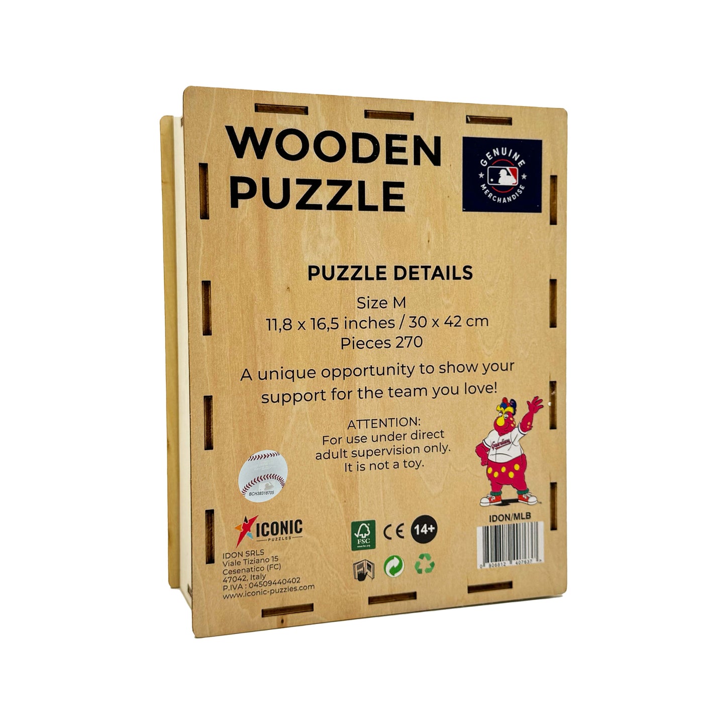 Cleveland Guardians™ Mascot - Wooden Puzzle