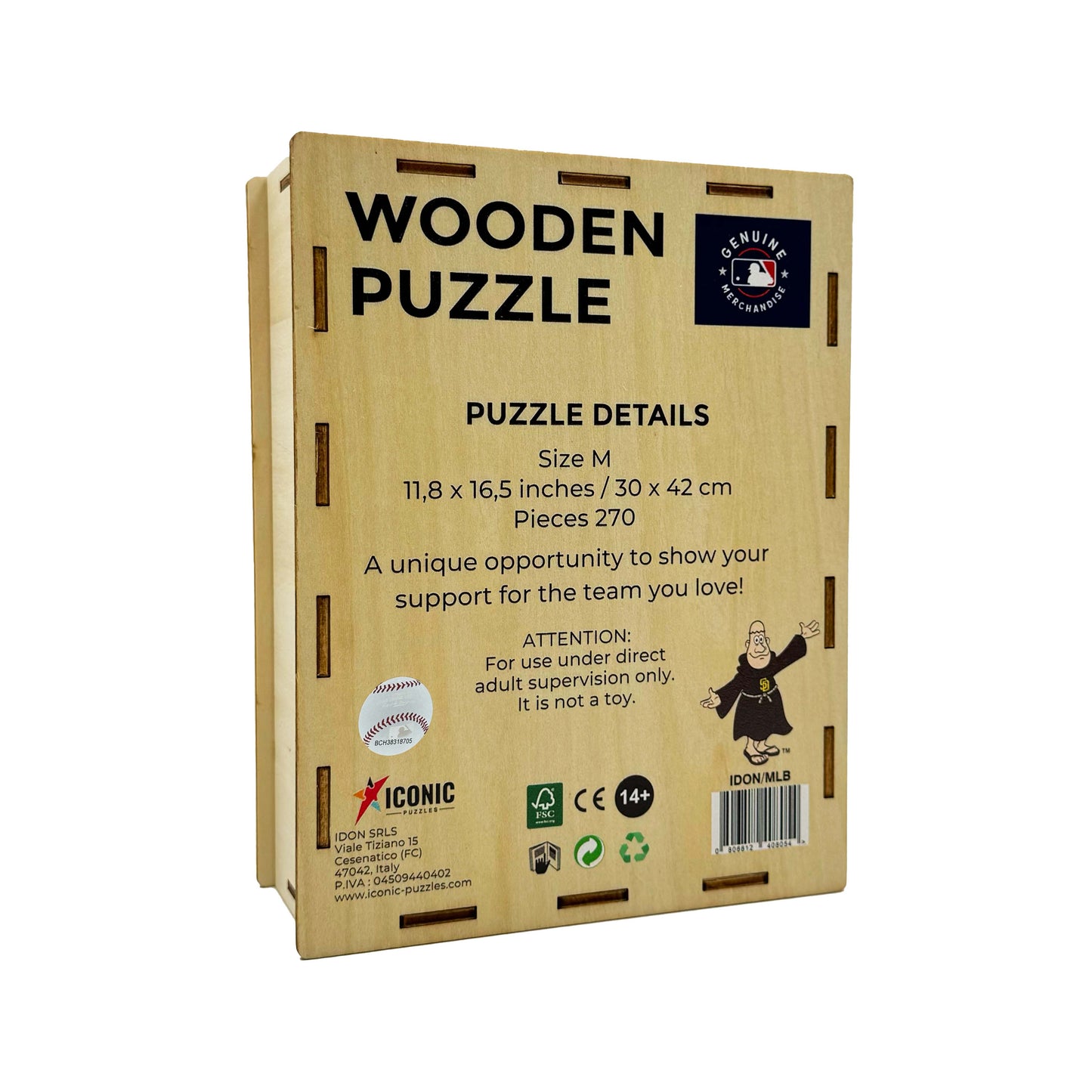 San Diego Padres™ Mascot - Wooden Puzzle