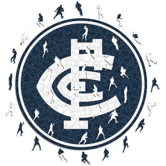 Carlton FC Logo - Wooden Puzzle