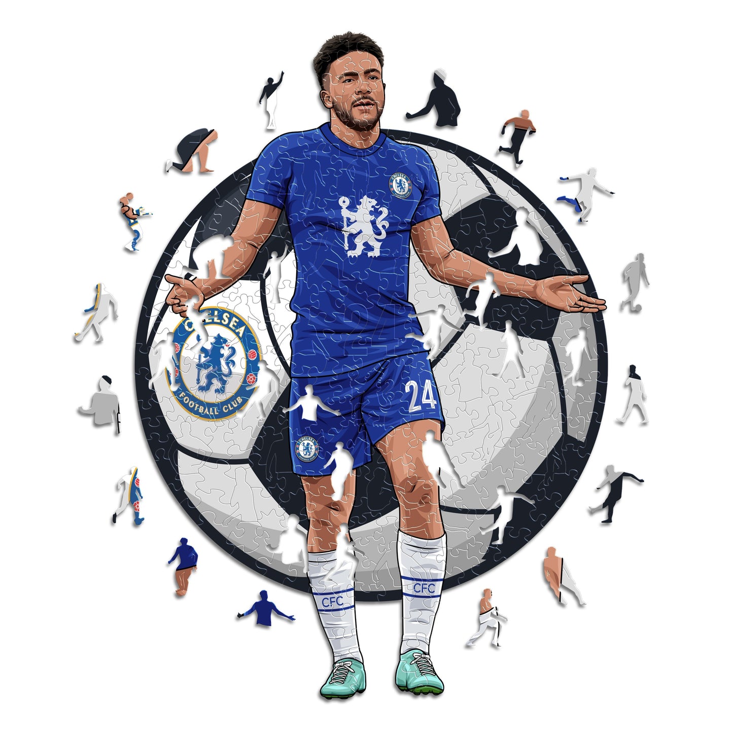 3 PACK Chelsea FC® Logo + Raheem Sterling + Reece James