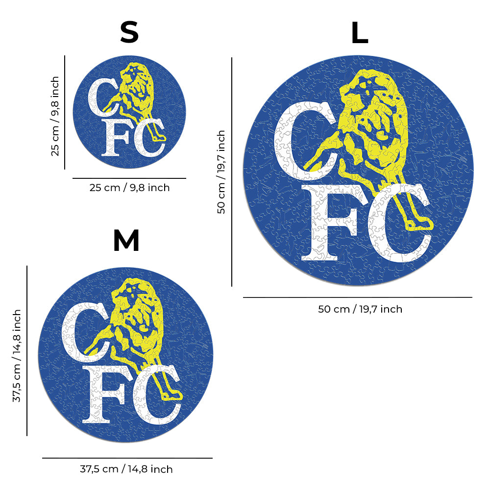 3 PACK Chelsea FC® Logo + Retro Logo + Stamford Bridge