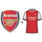 2 PACK Arsenal FC® Logo + Jersey