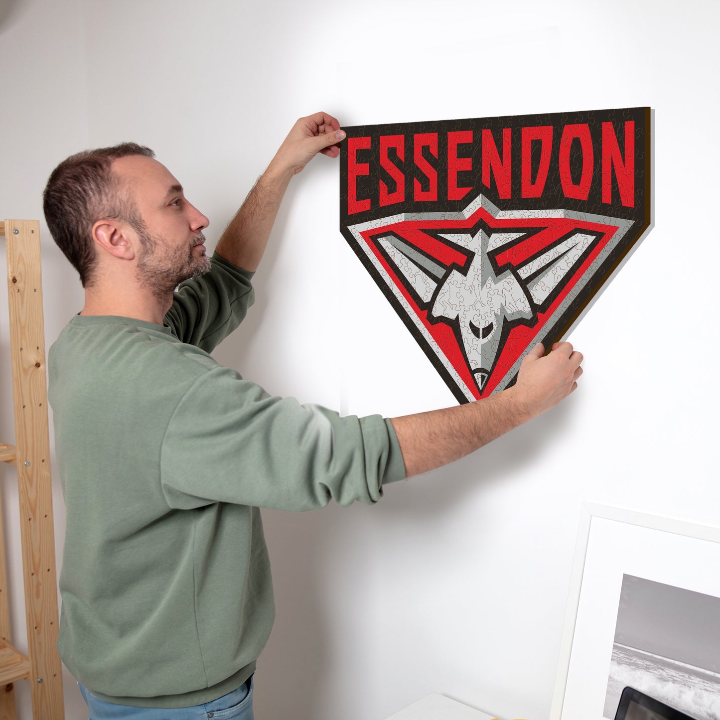 Essendon FC Logo - Wooden Puzzle